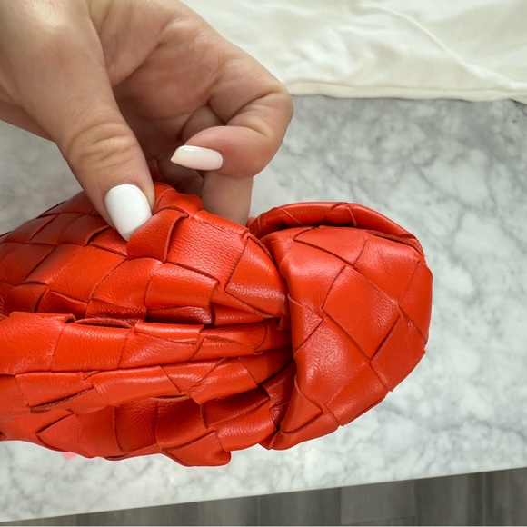 NWT Orange Bottega Veneta Mini Jodie Dark - Picture 10 of 17